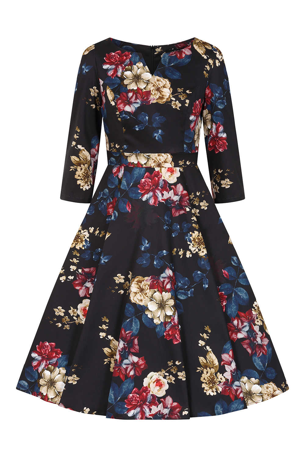 Elara Floral Swing Dress in Extended Sizing